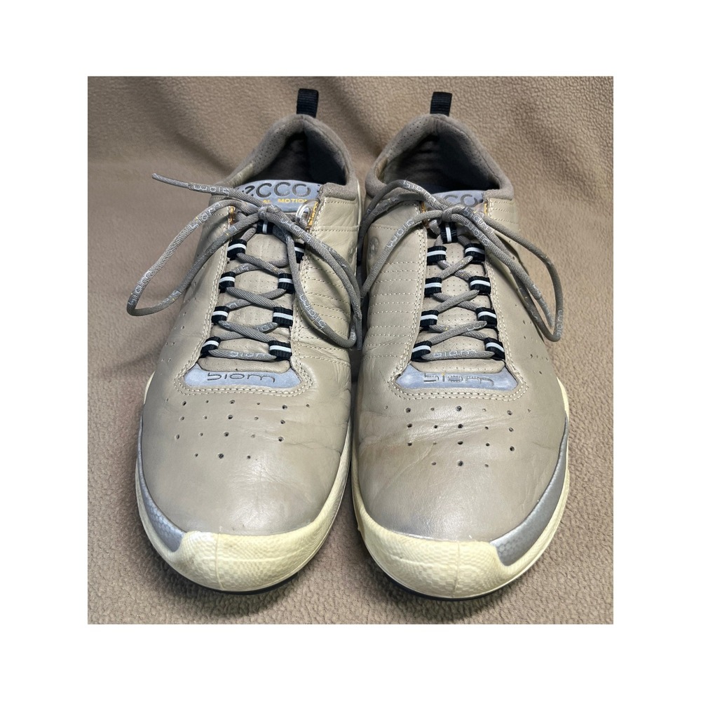 ECCO Biom C Natural Motion Mens Grey Leather Athletic Sneakers Shoes Size 10